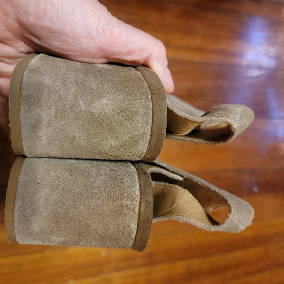 Abound Leather Suede Open Toe Heels - Picture 6 of 10